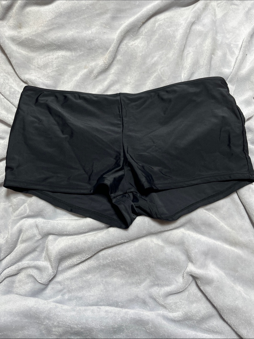 Tropical Escape Black Women's Swim Boyshorts NWOT